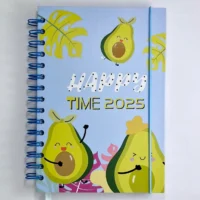 Agenda 2025 con diseño de aguacate