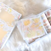 Set de stickers y washi tape estilo anime